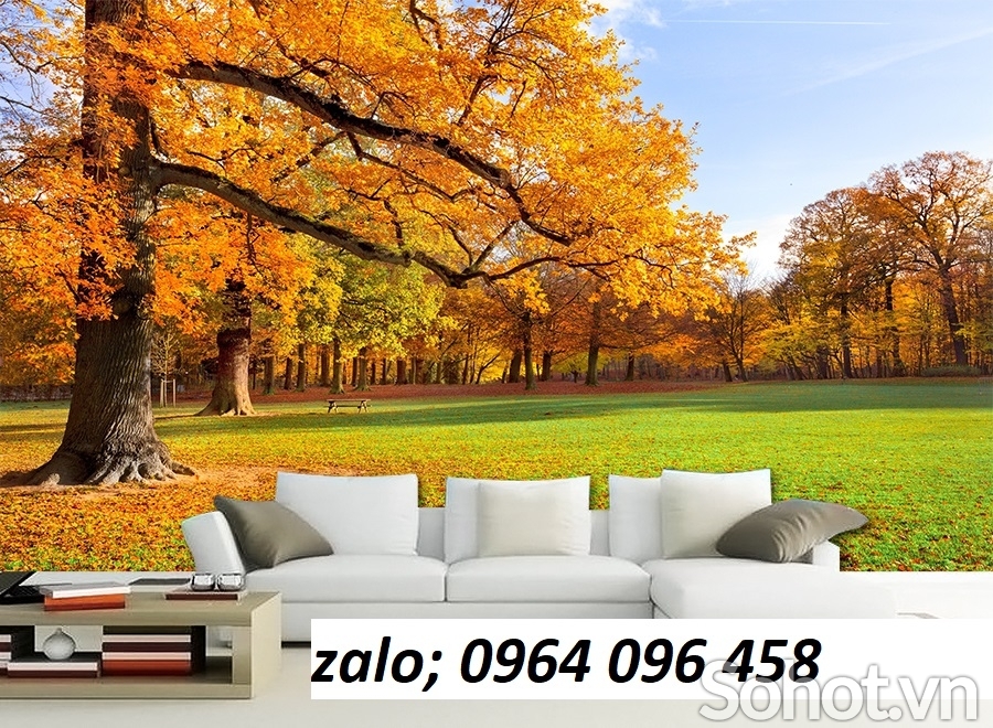 Tranh gạch 3d rừng cây - HVB3