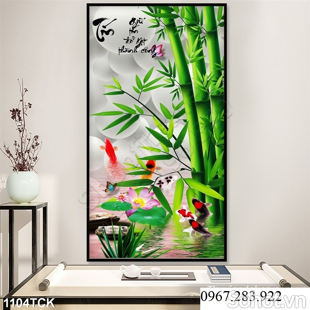 Tranh 3D- Tranh cây tre