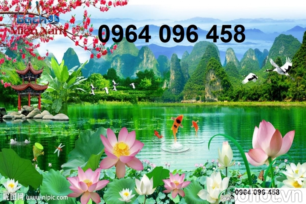 gạch tranh 3d phong cảnh - XV44