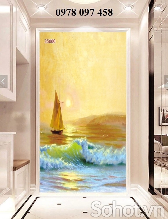 Tranh 3D - thuận buồm xuôi gió