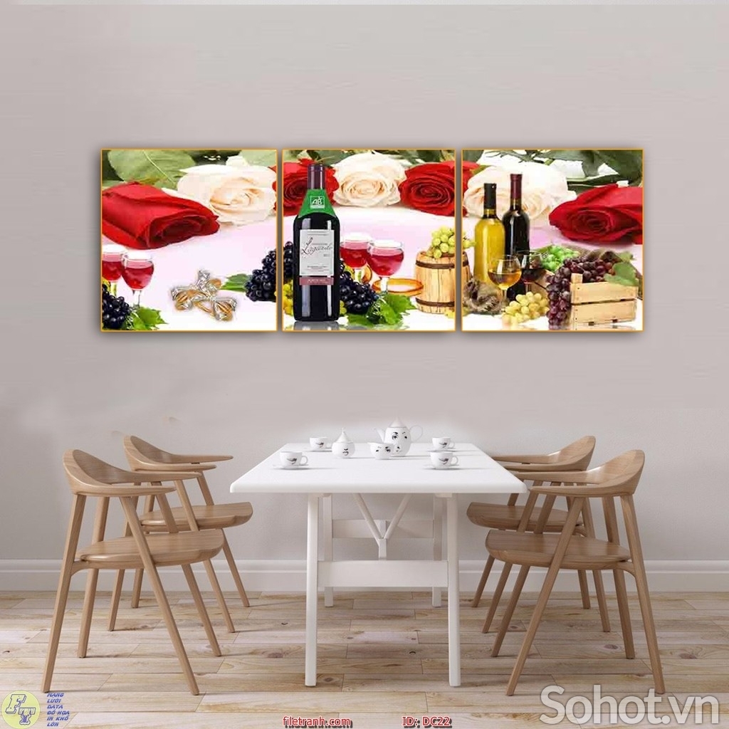 Tranh gạch 3d ốp tường phòng bếp - CNB744