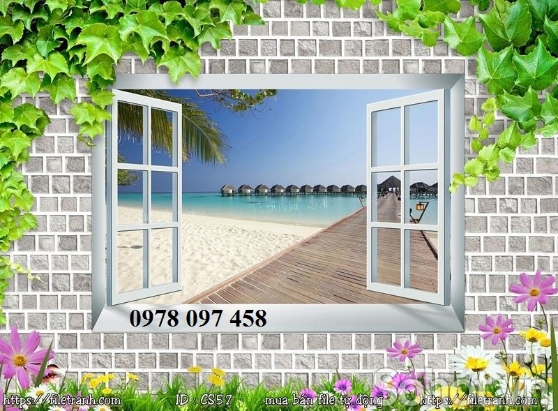 Tranh gạch - tranh cửa sổ