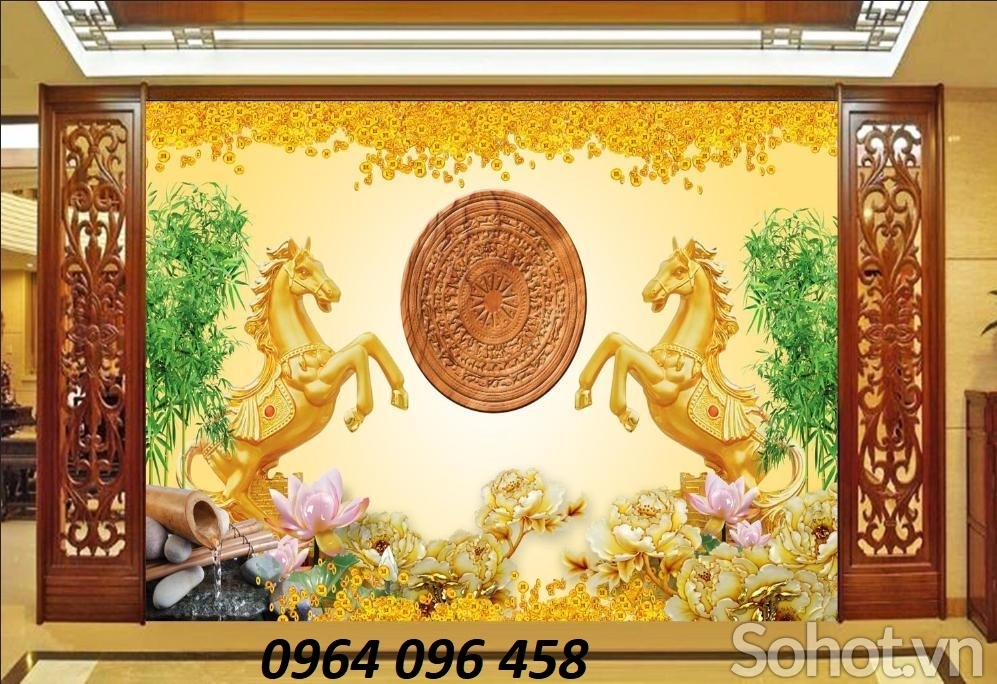 Tranh gạch 3d mã đáo thành công - KCD22