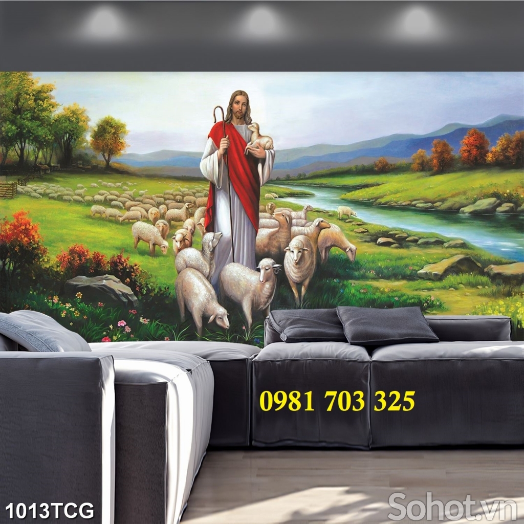 Tranh gạch đẹp 3D công giáo trang trí