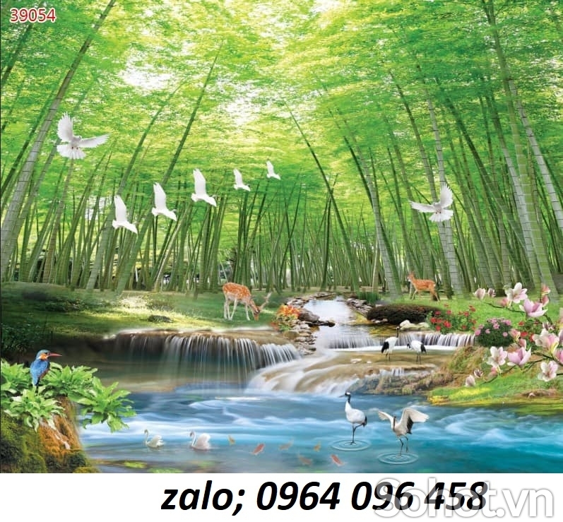 Tranh gạch 3d phong cảnh tre trúc - NBV78