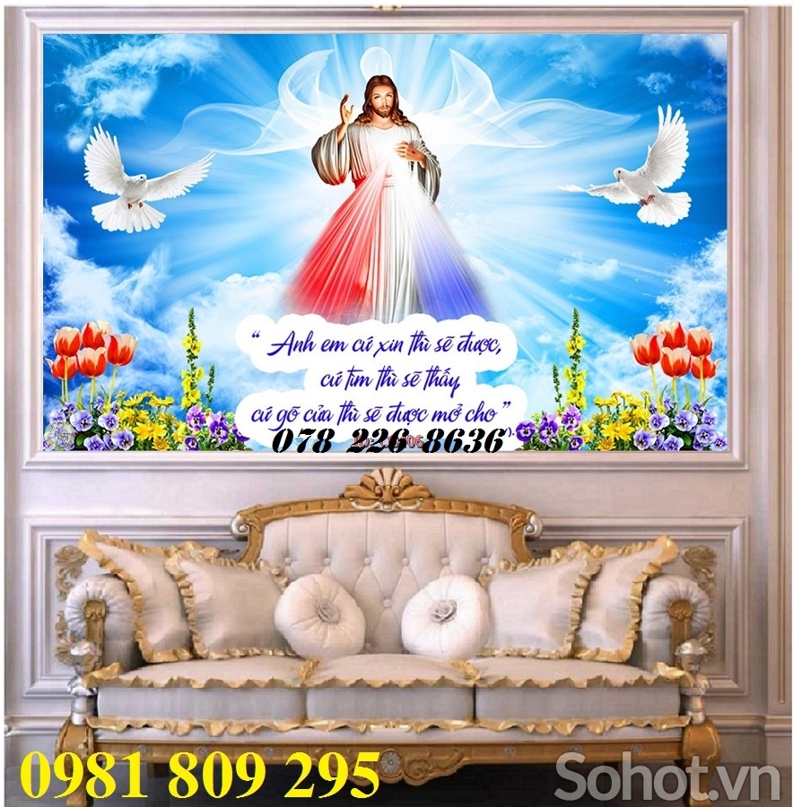 Gạch ốp tường trang trí 3d công giáo