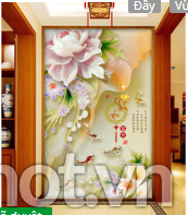 gạch tranh 3d tùng hạc - AN66