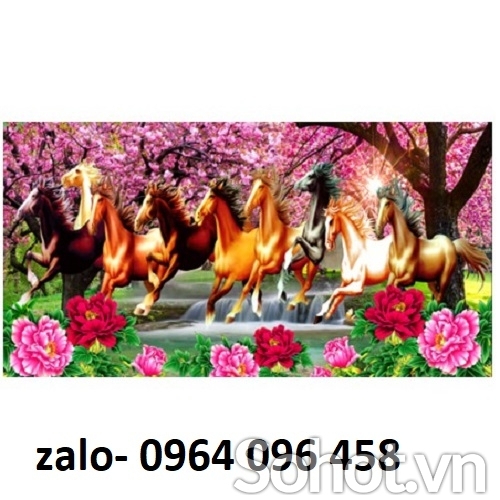 Tranh gạch 3d mã đáo thành công - SMBV4