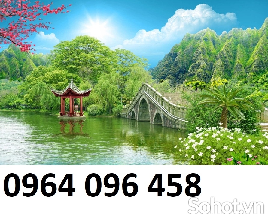 tranh gạch phong cảnh đồng quê 3d - KDVC55