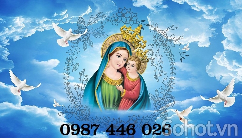 Gạch tranh thiên chúa, tranh công giáo HP8273