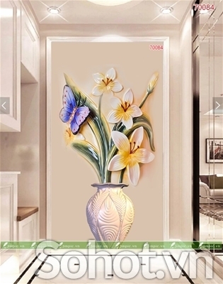 Tranh 3d - gạch tranh 3d ốp tường trang trí - DSS33