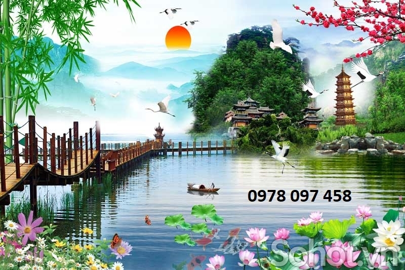 Tranh phong cảnh- tranh gạch