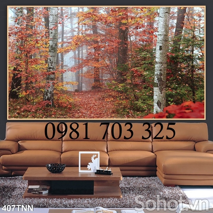 Tranh mùa thu 3D trang trí