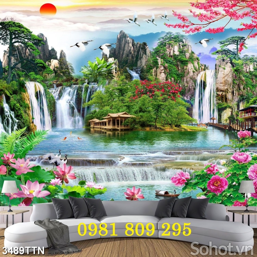 Gạch tranh 3d , tranh gạch phong cảnh