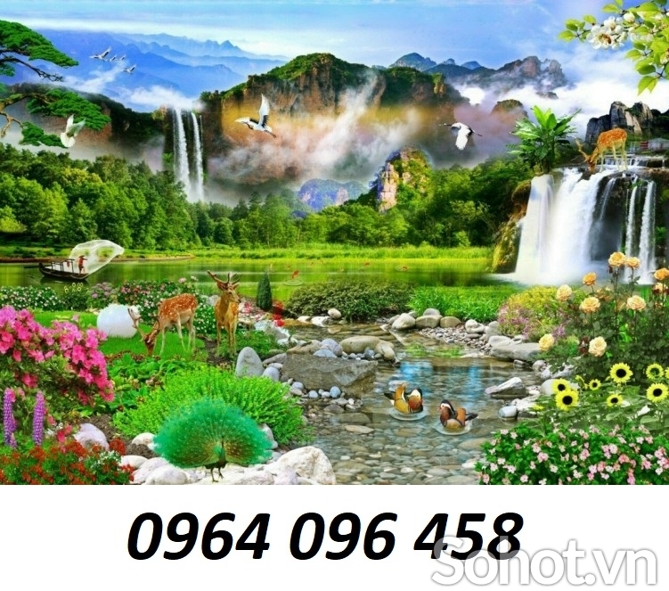 Tranh gạch 3d phong cảnh sơn thủy hữu tình - 32XM