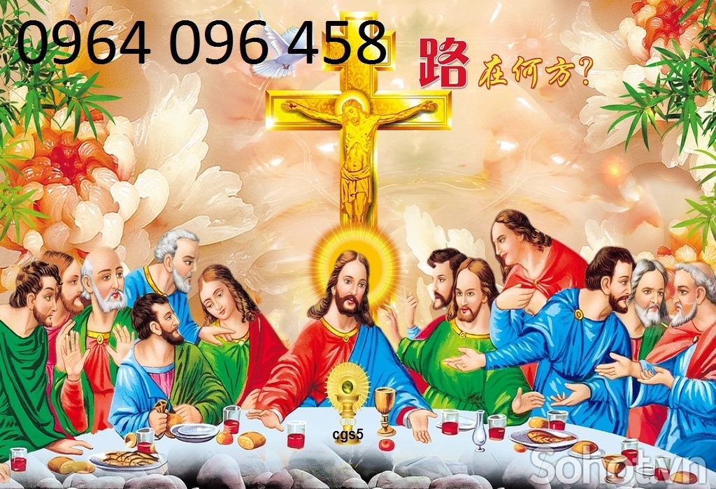 Tranh gạch 3d thiên chúa giáo - KGD44