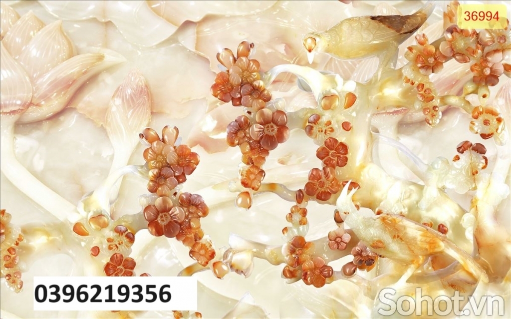 Tranh gạch giả ngọc trang trí