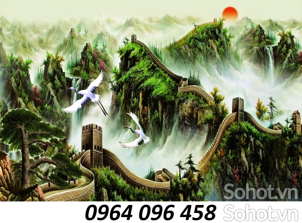Tranh gạch 3d ốp tường vạn lý trường thành - MCV32