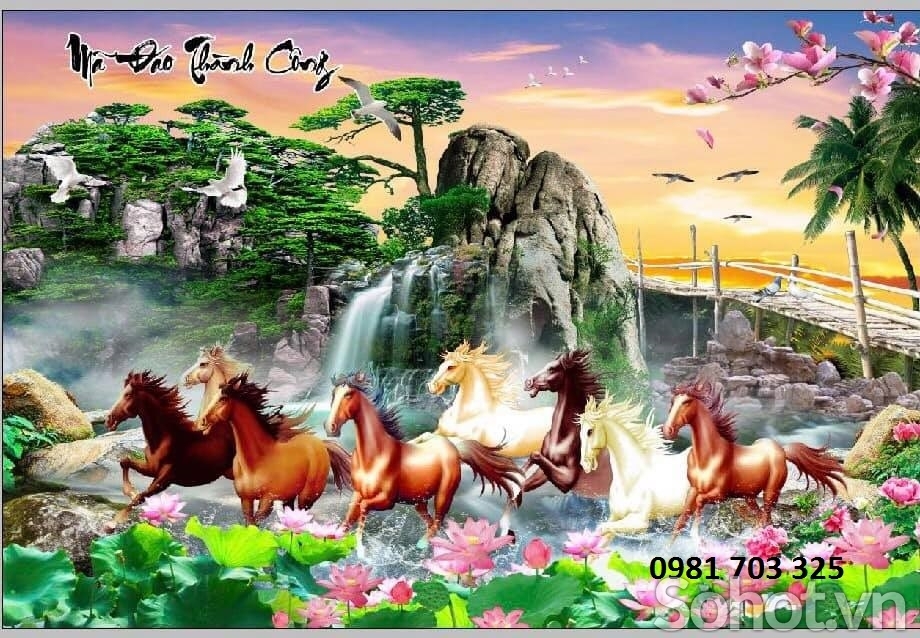 Tranh gạch bát mã