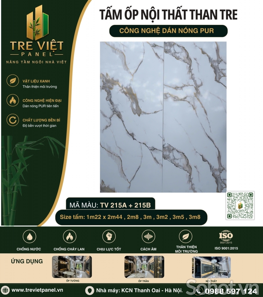 Nhà máy tấm than tre ốp tường