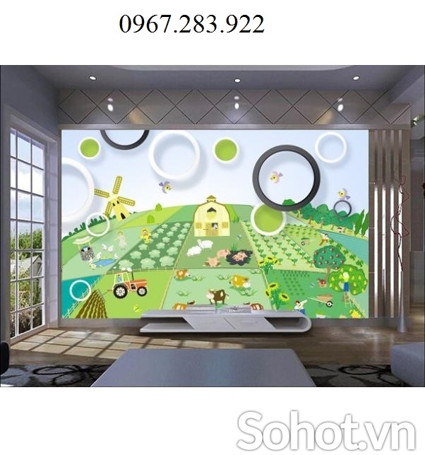 Gạch trang trí hoạt hình