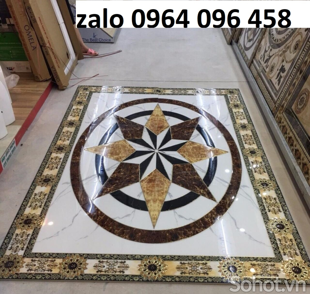 Thảm gạch cao cấp lát nền phòng khách - BZZX32