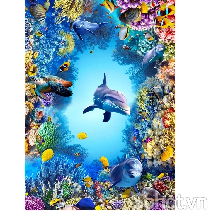 Tranh gạch 3D đại dương