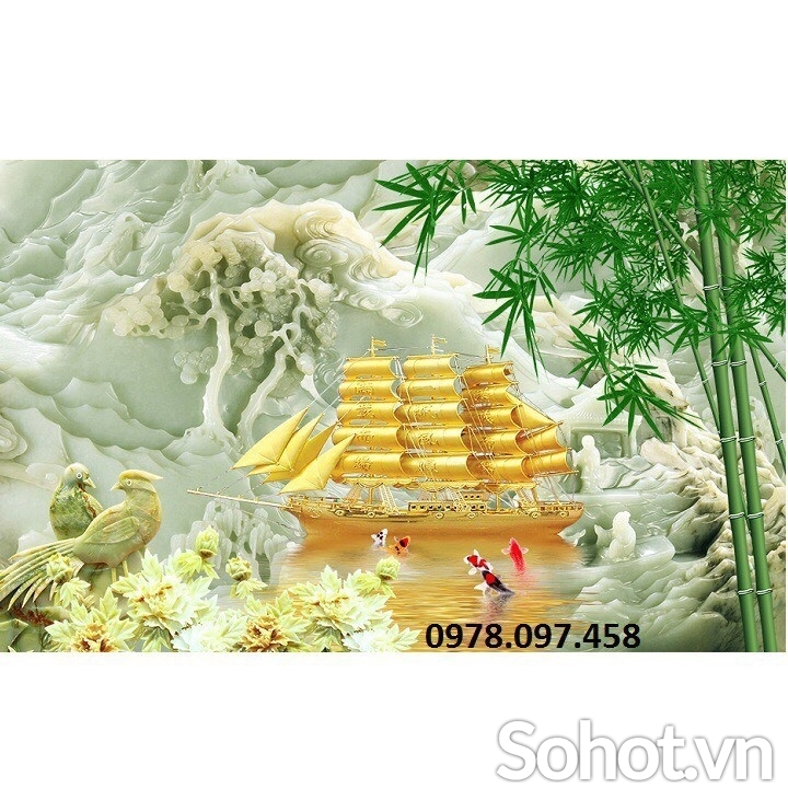 Tranh gạch sứ ngọc cao cấp