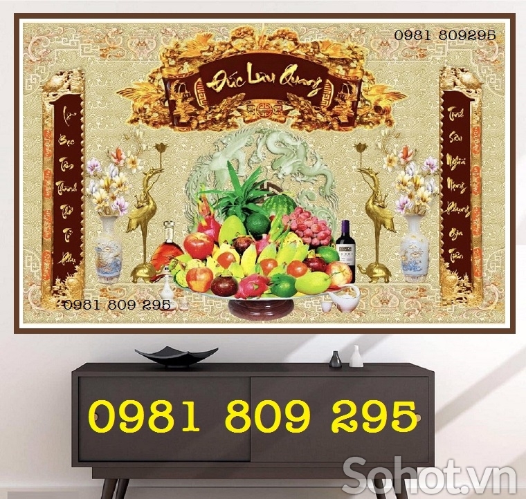 Gạch tranh ban thờ ốp tường H0896