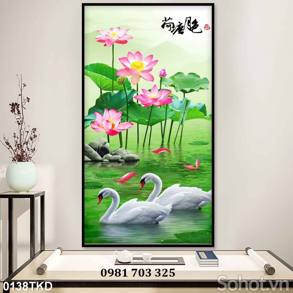 Tranh gạch ốp tường đứng