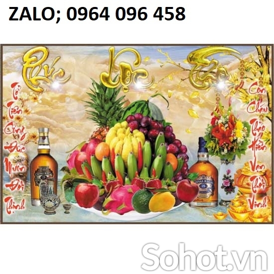 Tranh gạch ốp tường phòng thờ 3d - 7766CC