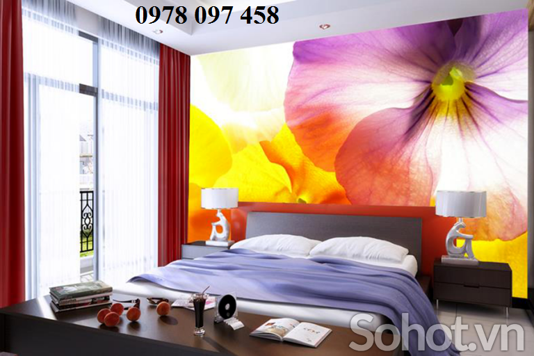 Gạch tranh trang trí phòng ngủ
