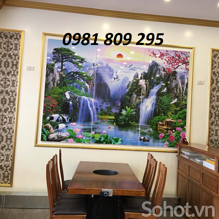 Tranh thác nước- gạch tranh 3d