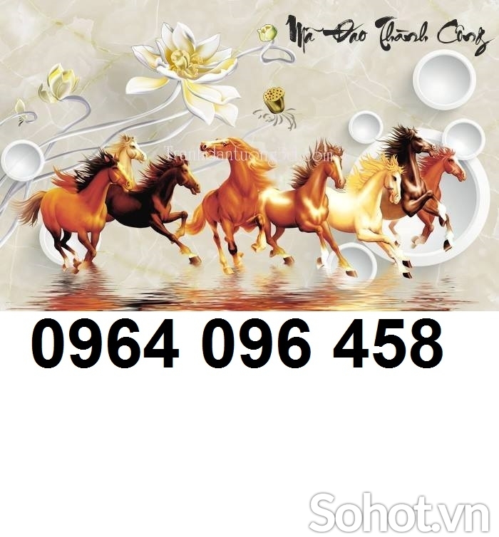 Tranh gạch 3d con ngựa  - GVC333