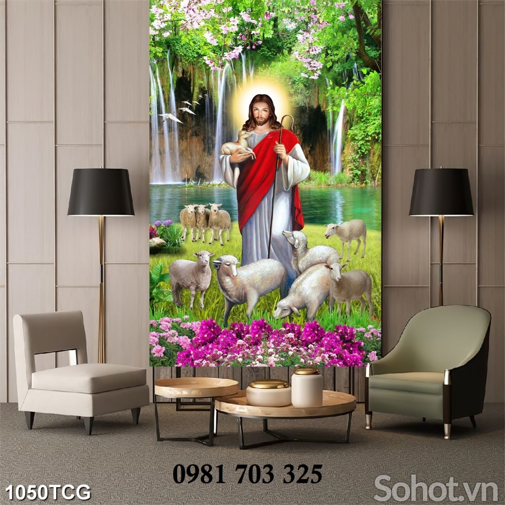 Gạch tranh 3d công giáo trang trí