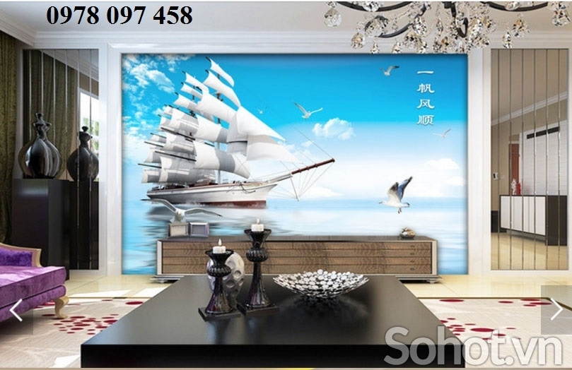 Gạch 3D - thuận buồm xuôi gió