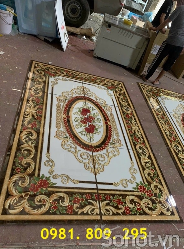 Gạch thảm lát nền hiên nhà ,, thảm gạch điểm nhấn