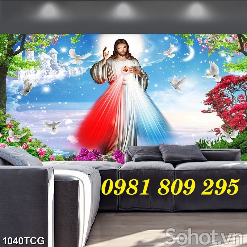 Gạch tranh công giáo , tranh chúa 3d