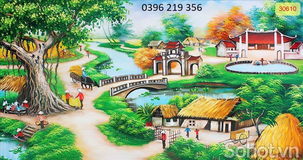 Gạch tranh 3d - Trạnh Đồng Quê