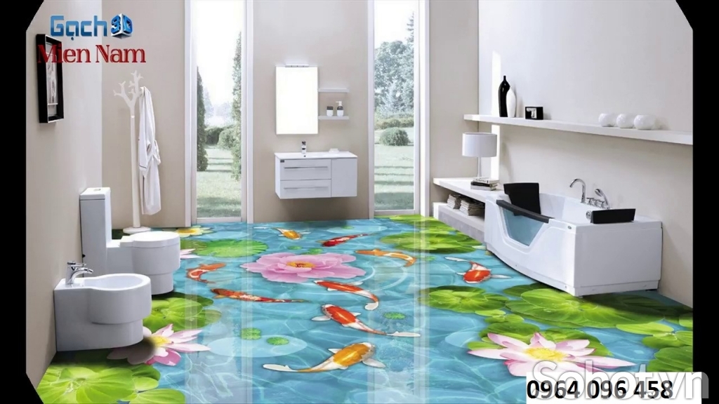 gạch lát sàn 3d phong thủy - 56SL