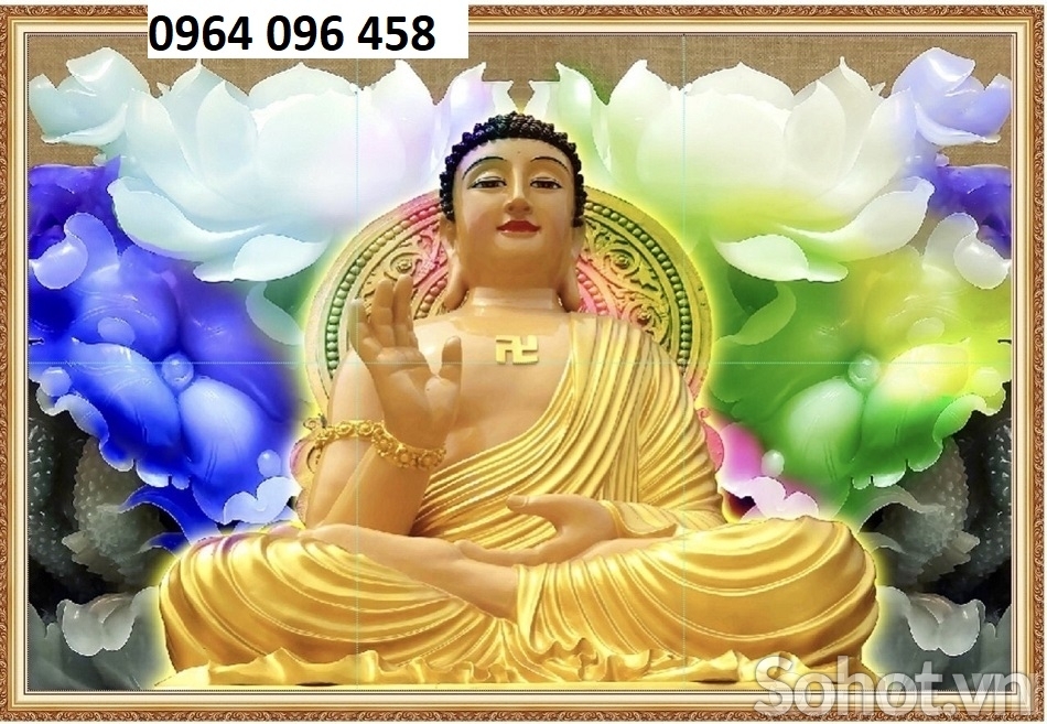 Tranh gạch 3d hình phật ốp tường - SDX42