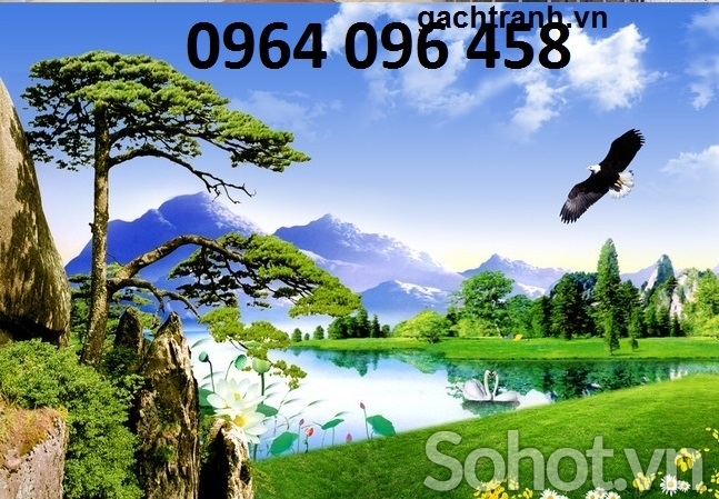 Gạch tranh 3d ốp tường rào - VCB55