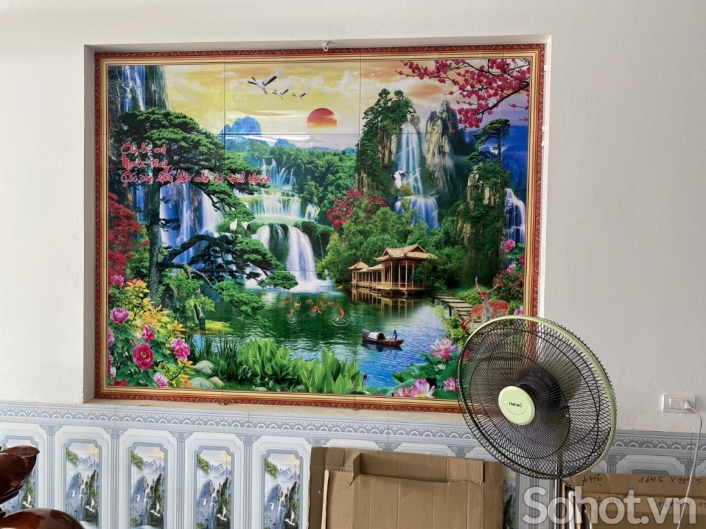 Gạch men dán sàn nhà sang trọng