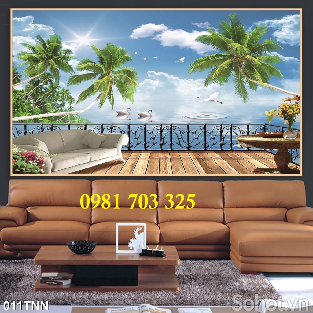 Tranh gạch phong cảnh trang trí