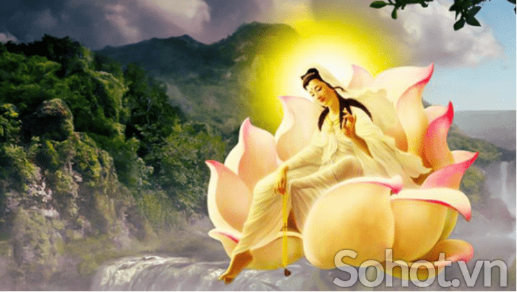 Tranh gạch 3d phật quan âm - SKM95