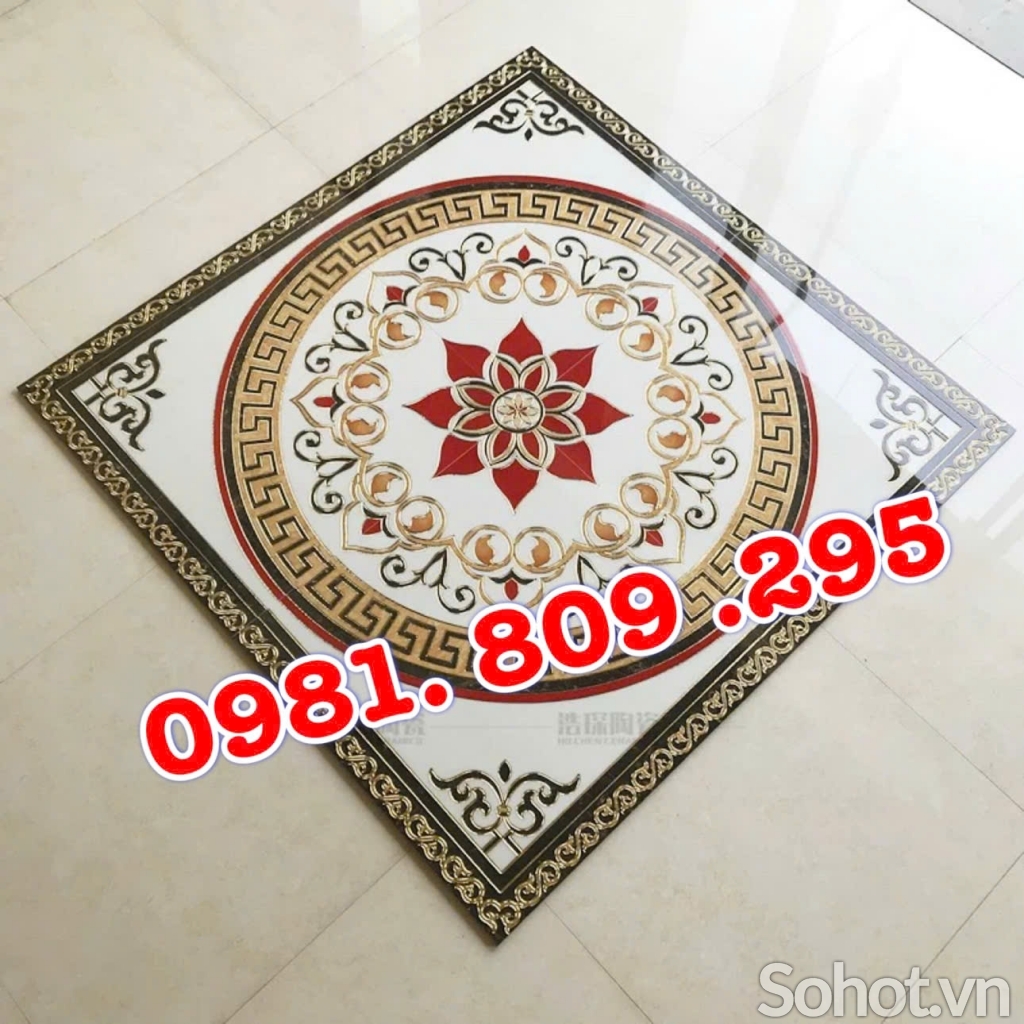 Thảm gạch vuông trang trí khắc kim lát sảnh
