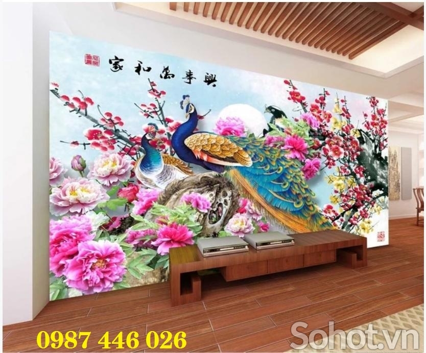 Gạch tranh gạch men ốp tường HP28