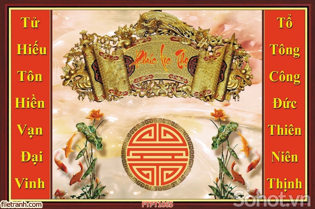 Tranh gạch 3d phòng thờ - 909CN