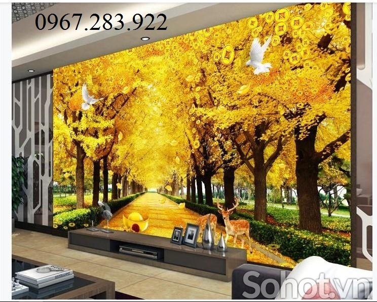 Tranh sơn thủy hữu tình gạch men 3d