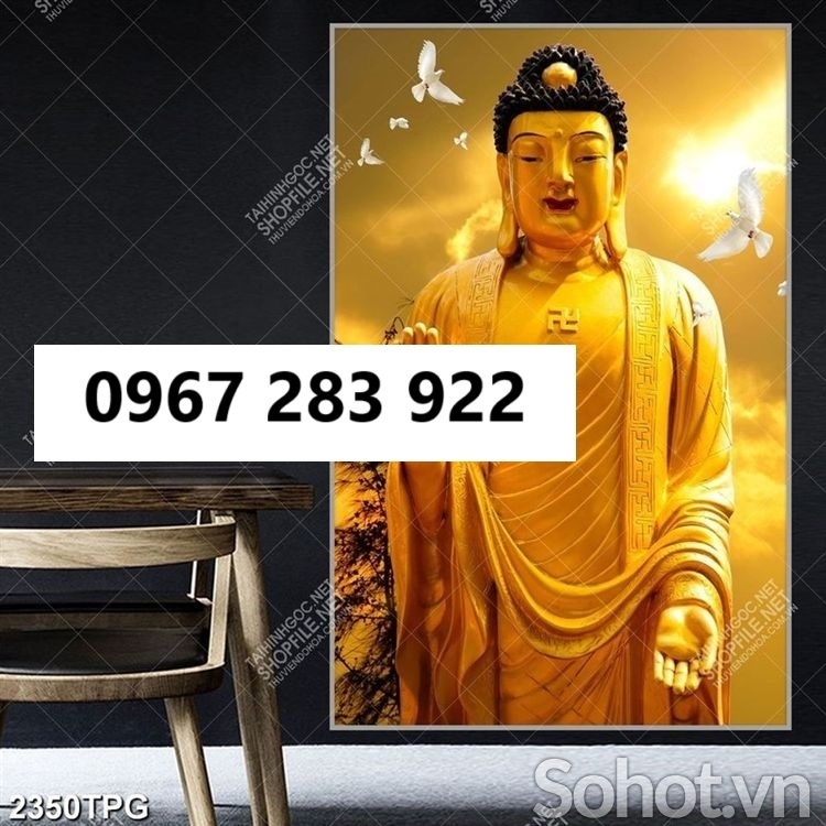 Tranh gạch 3d trang trí Phật ca